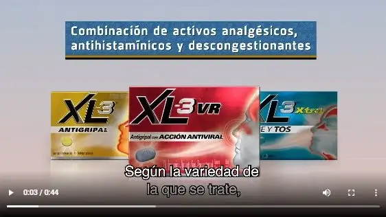 XL-3 – ¡Alivia la gripa en un 2X3! Resfriado y tos también